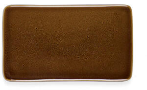 Bitz Gastro amber Beilagenteller eckig (22x12,8 cm)