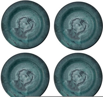 House Doctor Serveur kleiner Teller 18 cm 4er Pack grün