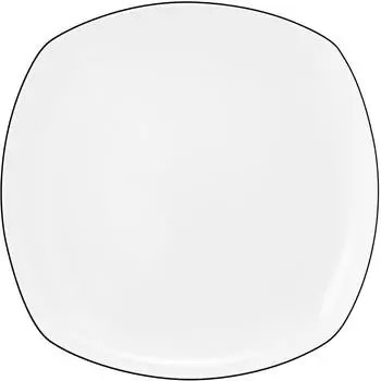 Seltmann Weiden Speiseteller Lido Black Line eckig (26 cm)