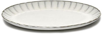 Serax Inku Teller Oval weiß (25 x 17,5 cm)