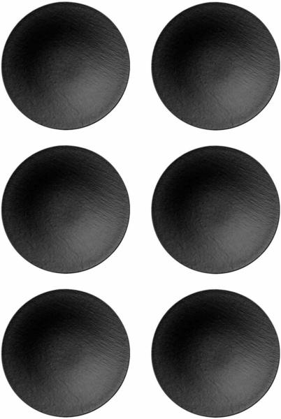 Villeroy & Boch Plate Manufacture Rock (Set of 6) Black