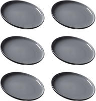 DESSERTTELLER Jasper Schwarz &oslash; 19.0 cm 6er Set