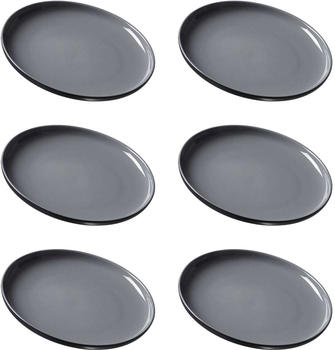 Ritzenhoff & Breker JASPER Dessertteller &oslash; 19 cm schwarz 6er Set