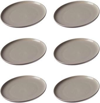 Ritzenhoff & Breker JASPER Dessertteller ø 19 cm taupe 6er Set