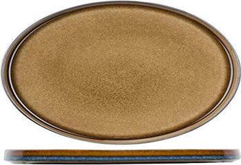 Cosy&Trendy Quintana Amber Teller flach oval 30,5 x 19 cm amber