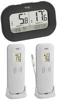 TFA Dostmann DOUBLE-CHECK Funk-Thermometer digital Schwarz (30.3073.01)