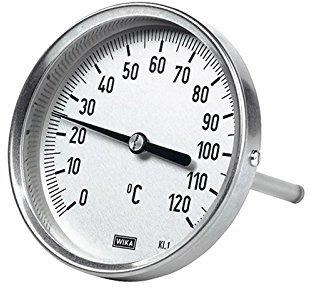 Riegler Bimetallthermometer, 0°C bis 120°C, Ø 63mm, L1=100/L2=80 (5227)