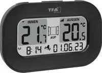 TFA Dostmann Funk-Thermometer COOL@HOME Funk-Thermometer digital Schwarz (30.3046.01)