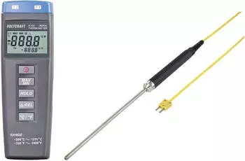 Voltcraft K102 + TP 208 Temperatur-Messgerät Fühler-Typ K (VC-10504645)