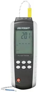 Voltcraft PL-125-T4 Temperatur-Messgerät -200 - +1372 °C Fühler-Typ K J