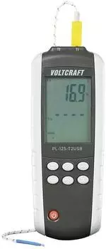 Voltcraft PL-125-T2 Temperatur-Messgerät -200 - +1372 °C Fühler-Typ K J