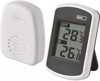 EMOS Digitales Innen-/Au&szlig;enthermometer kabellos, batteriebetrieben (E0042)