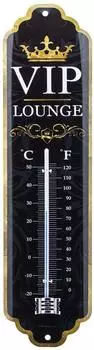 Nostalgic Art VIP Lounge Analoges Thermometer, Metall, Vintage Design, 7x28cm (80354)