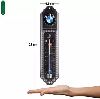 Nostalgic Art BMW Classic Metall-Thermometer Analog Innen/Au&szlig;en (80323)