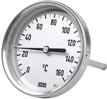 Riegler Bimetallthermometer G1/2 hinten, 0&ndash;250&deg;C, &Oslash;100mm, L=100mm (5210)