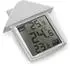Perel Fensterthermometer digital innen/außen, transparent, Min/Max-Anzeige (WC216)