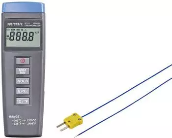 Voltcraft K101 + TP 202 Temperatur-Messger&auml;t F&uuml;hler-Typ K (VC-10503970)