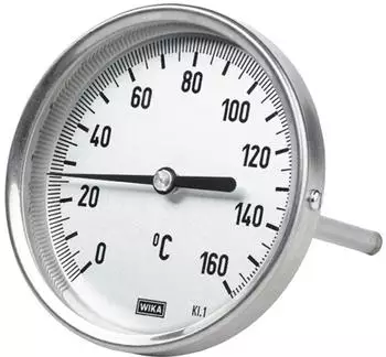 Riegler Bimetallthermometer G 1/2 hinten, Ø100mm, -30°C bis 50°C, L=63mm (5201)