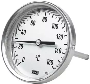 Riegler Bimetallthermometer -30&deg;C bis 50&deg;C, G 1/2 hinten, L=100mm, &Oslash;100mm (5206)