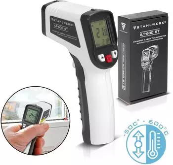 Stahlwerk ILT-600 ST Infrarot-Laser-Thermometer -50°C bis 600°C (49181)