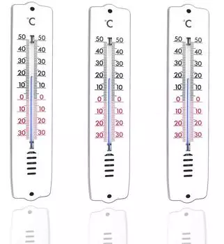 TronicXL Wandthermometer innen/au&szlig;en, 3er-Set