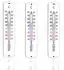 TronicXL Wandthermometer innen/außen, 3er-Set