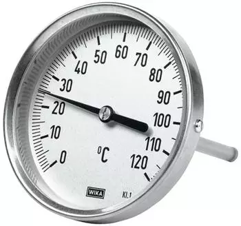 Riegler Bimetallthermometer &Oslash;100mm, L1=100/L2=80, 0&deg;C bis 160&deg;C (5248)