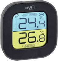 TFA Dostmann 30.3068.01, TFA Dostmann FUN Funk-Thermometer Schwarz 30.3068.01