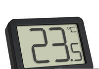 Tfa - Dostmann Thermometer Schwarz 30.1065.01