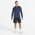 Nike Dri-FIT Advantage Tennis-Oberteil Halbreißverschluss blau