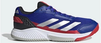 Adidas Courtquick Padel Schuh lucid blau silber metallic lucid rot