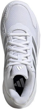 Adidas Courtjam Control 3 Clay Tennisschuh cloud white silver metallic grey one – Überragende Dämpfung für langes Spiel