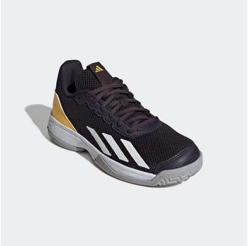 Adidas Courtflash Tennisschuh Tanzschuh schwarz cloud wei&szlig; spark