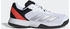 Adidas Courtflash Tennisschuh cloud weiß silber rot