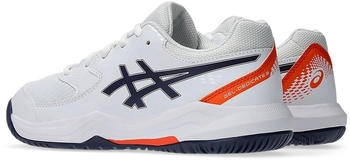 Asics GEL-DEDICATE GS white indigo fog 1044A077 104 – Stabilität und Kontrolle für jeden Schlag