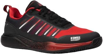 K-Swiss Ultra Court Padel schwarz/anthrazit/sanyo rot
