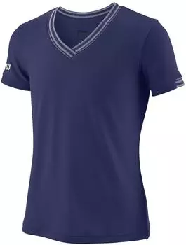 Wilson Team V-Neck dunkelblau