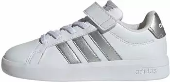 Adidas Grand Court 3.0 Junior cloud white/silver met./silver met.