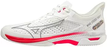 Mizuno Wave Exceed Tour 5 CC Damen (61GC2275) undyed white/quiet shade/opera red