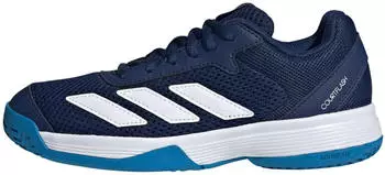 Adidas Courtflash Hook-and-Loop Tennisschuh dark blue/cloud white/bright blue