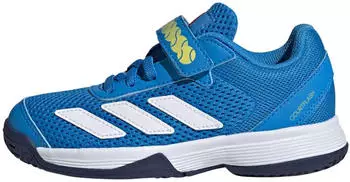 Adidas Courtflash Hook-and-Loop Tennisschuh lucid ray blue/cloud white/dark blue