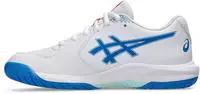 ASICS 1044A085-100, ASICS Gel-Dedicate 9 GS Allcourtschuh Kinder - wei&szlig;, blau