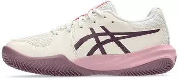 Asics Gel-resolution X Gs Clay soft oat/dark aubergine