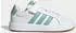 Adidas Grand Court 3.0 Kids Sneaker with Velcro Closure ftwr white/mint ton/lucid tangerine