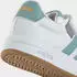 Adidas Grand Court 3.0 Kids Sneaker with Velcro Closure ftwr white/mint ton/lucid tangerine