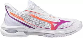 Mizuno Wave Exceed Tour 7 Clay (61GC2676) white/dahlia/lava orange