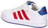 Adidas Grand Court 3.0 Kids Sneaker with Velcro Closure ftwr white/team royal blue/better scarlet