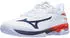 Mizuno Wave Exceed Court white/insignia blue/orange.com
