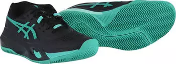 Asics Gel-Resolution X Clay black/aurora green (Herren) (1041A485-003)