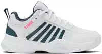 K-SWISS 59488-143-M, K-SWISS Court Express 2 Teppichschuh Kinder - wei&szlig;, petrol